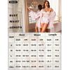 imageRSLOVE Women Sexy Lingerie Set  2 Piece Lace Kimono with Teddy Lingerie Satin Robe Set Bodysuit NightgownPink