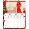 imageRSLOVE Lingerie for Women Sexy Long Lace Kimono Robe Mesh Chemise Lace Gown Swimsuit Cover UpRed