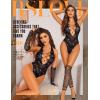 imageRSLOVE Sexy Lingerie for Women Bodysuit  Womens Fishnet Teddy Outfits Mesh Rhinestone Lingerie Set Cut Out Exotic NightwearBlack