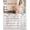 imageRSLOVE Women Lace Kimono Robe Babydoll Chemise Lingerie Bride Robe for Wedding PartyWhite