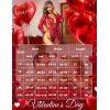 imageRSLOVE Women Sexy Bridal Lingerie Set 2 Piece Lace Robe With Sheer Teddy Babydoll BodysuitWine Red
