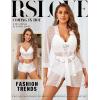 imageRSLOVE Women Sexy Lingerie Set  3 Piece Lace Bra and Panty Sets with Mesh Kimono Robe Nightgown SleepwearWhite