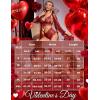 imageRSLOVE Women Sexy Lingerie Set 3 Piece Lace Kimono Robe with Bra and Panty Sheer SleepwearWine Red