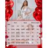 imageRSLOVE Womens Lace Kimono Robe Sexy Babydoll Lingerie Mesh NightgownWhite