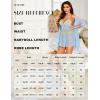 imageWomen Sexy Lingerie Set 3 Piece Babydoll ampamp Lace Kimono Robe Strap Chemise Nightgown Mesh SleepwearLight Blue