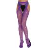 imageRSLOVE Fishnet Stockings Rhinestone High Waist Tights Pantyhose Womens Sexy Sparkle StockingsDeep Purple