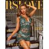 imageRSLOVE Lingerie for Women Lace Babydoll Chemise Sparkle Rhinestone Fishnet Teddy DressGreen