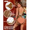 imageRSLOVE Womens Fishnet Lingerie Mesh Chemise Babydoll Bodysuit Lace Smock Lingerie for WomenBrown