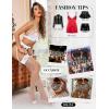 imageRSLOVE Womens Lace Top Fishnet ThighHigh Stockings with Antiskid Silicone Sexy Stay Up Tights PantyhoseWhite2 Pair