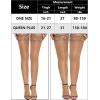 imageRSLOVE Womens Lace Top Thigh High Sheer Stockings Antiskid Silicone Ultra Shimmery PantyhoseBeige