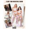 imageRSLOVE Womens Lace Top Thigh High Sheer Stockings Antiskid Silicone Ultra Shimmery PantyhoseWhite2 Pair