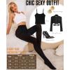 imageRSLOVE 80D Tights for Women Opaque  Womens Tights Soft Solid Color Footed Tights High Waist PantyhoseBlack