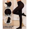 imageRSLOVE 80D Tights for Women Opaque  Womens Tights Soft Solid Color Footed Tights High Waist PantyhoseBlack