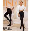 imageRSLOVE 80D Tights for Women Opaque  Womens Tights Soft Solid Color Footed Tights High Waist PantyhoseBlack