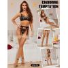 imageRSLOVE Lace Top Fishnet Thigh High Stockings  Sexy Stockings for Women Antiskid Silicone Stay Up PantyhoseBeige