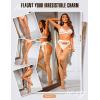 imageRSLOVE Lace Top Thigh High Stockings with Antiskid Silicone Stay Up Silky Semi Sheer Pantyhose Sexy Lingerie for WomenBeige