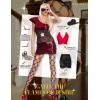 imageRSLOVE Sexy High Waist Tights Fishnet Stockings for Womens Patterned Thigh High Suspenders Pantyhose One SizeBlack