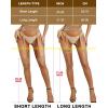 imageRSLOVE Stockings for Women Sheer Thigh High Sexy Pantyhose Lace Suspender Tights Garter Antiskid Silicone High WaistBeigeshort