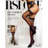 imageRSLOVE Stockings for Women Sheer Thigh High Sexy Pantyhose Lace Suspender Tights Garter Antiskid Silicone High WaistBlackshort