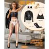 imageRSLOVE Womens Pantyhose Fishnet Stockings Sexy Tights Lace Hight Waist tights Mesh Stockings Fish Net TightsWhite