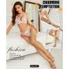imageRSLOVE Womens Thigh High Stockings  Silicone Lace Top Sheer Over Knee Stocking Sexy Silky PantyhoseSkin