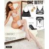 imageRSLOVE Womens Thigh High Stockings  Silicone Lace Top Sheer Over Knee Stocking Sexy Silky PantyhoseWhite