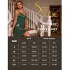 imageRSLOVE Lingerie for Women Lace Chemise Full Slip Sleepwear Sexy Babydoll NightgownGreen