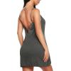 imageRSLOVE Lingerie for Women Lace Chemise Full Slip Sleepwear Sexy Babydoll NightgownGrey