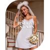 imageRSLOVE Lingerie for Women Lace Chemise Full Slip Sleepwear Sexy Babydoll NightgownWhite