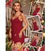 imageRSLOVE Lingerie for Women Lace Chemise Full Slip Sleepwear Sexy Babydoll NightgownWine Red