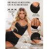 imageRSLOVE Pajamas Set Womens VNeck Sleeveless Sleepwear PJ Set Soft Lace Cami Set with Short Pants NightwearBlack