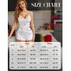 imageRSLOVE Sexy Lingerie Pajama Set  Lingerie for Women Silk Pjs Sets Shorts Satin Nightwear Lace SleepwearWhite