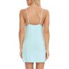 imageRSLOVE Sleepwear for Women Lingerie Sexy Chemises Nightgown VNeck Full Slip DressLight Blue