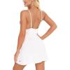 imageRSLOVE Sleepwear for Women Lingerie Sexy Chemises Nightgown VNeck Full Slip DressWhite