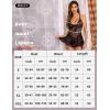 imageRSLOVE Babydoll Lingerie for Women Lace Chemise Sexy Nightgown Sleepwear DressBlack