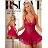 imageRSLOVE Babydoll Lingerie for Women Lace Chemise Sexy Nightgown Sleepwear DressWine Red