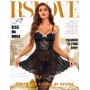 imageRSLOVE Sexy Lingerie for Women  Sexy Babydoll Lace Nightdress Mesh Chemise Underwire Teddy Lingerie with Garter BeltBlack