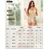 imageRSLOVE Women Sexy Babydoll Lingerie  Lace Sheer Mesh Sleepwear Polka Dots Bridal Chemise Nightie DressWhite