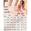 imageRSLOVE Womens Lingerie Sexy Nightgown  Satin Lace Babydoll Deep V Chemise Full Slips Nightie SleepwearPink