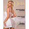imageRSLOVE Womens Lingerie Sexy Nightgowns Lace Babydoll Chemise Strappy Sleepwear Sleep DressWhite