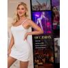 imageRSLOVE Womens Lingerie Sexy Nightgowns Lace Babydoll Chemise Strappy Sleepwear Sleep DressWhite