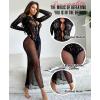 imageRSLOVE Womens Nightgown Sexy Chemise  Lingerie for Women Nightgown Mesh Babydoll Dress Maxi Dress Fishnet BodystockingsBlack