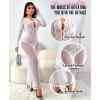 imageRSLOVE Womens Nightgown Sexy Chemise  Lingerie for Women Nightgown Mesh Babydoll Dress Maxi Dress Fishnet BodystockingsWhite