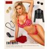 imageRSLOVE Womens Lingerie Sets Sexy  Lace Underwire Bra and Panty Sets for Women 2 Piece Push Up Lingerie for WomenRed