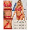 imageRSLOVE Womens Lingerie Sets Sexy  Lace Underwire Bra and Panty Sets for Women 2 Piece Push Up Lingerie for WomenRed