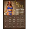 imageRSLOVE Womens Lingerie Sets with Garter Belt 3 Piece Sexy Lace High Waist Bra and Panty Set Push Up Exotic SleepwearBlue
