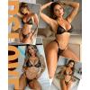 imageRSLOVE Womens Sexy Lingerie Set  2 Piece Floral Lace Bra and Panty Sets Exotic Lingerie with Heart Ring DetailBlack