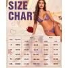 imageRSLOVE Womens Sexy Lingerie Set  2 Piece Floral Lace Bra and Panty Sets Exotic Lingerie with Heart Ring DetailPurple
