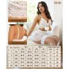 imageRSLOVE Lingerie Sets for Women Sexy  Lingerie for Women Lace Bra and Panty 3 Piece With Garter Belt Mesh Mini SkirtWhite