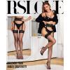 imageRSLOVE Fishnet Stockings for Women  Sexy Thigh High Fishnets High Waist Garter Belt Silicone Suspender PantyhoseBlack